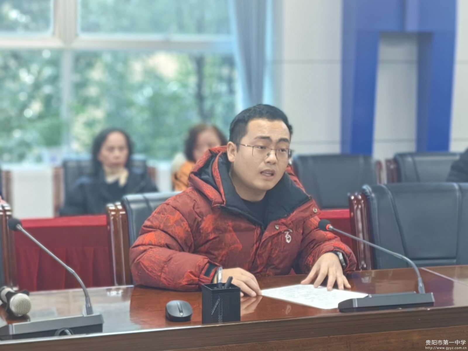学管处副主任邓笑湖正在讲话.jpg